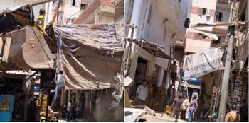محافظ الدقهلية يتابع حملة لرفع وإزالة الإشغالات والتندات والأرصفة المخالفة بمدينة الجمالية