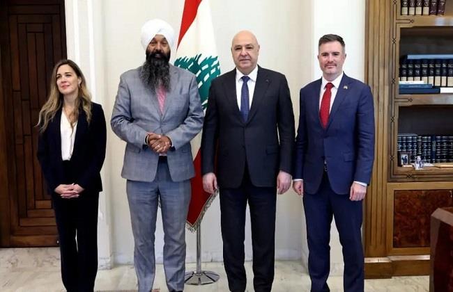 الرئيس اللبناني يرحب بالدعم الكندي لعودة الجنوبيين ويؤكد: إعادة الإعمار تتولاها الدولة بعد الانسحاب الإسرائيلي