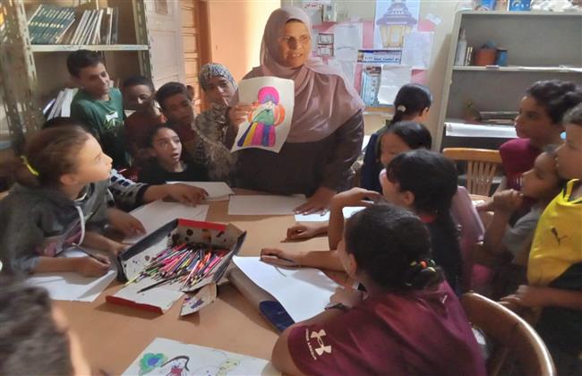 ورشة رسم بمكتبة بلهاسة احتفالًا بالمولد النبوي الشريف 