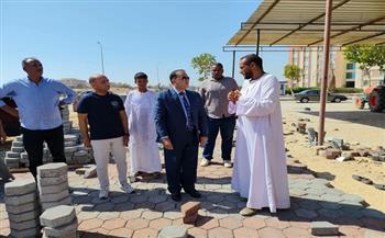 رئيس جامعة قنا يتابع مشروعات تطوير البنية التحتية ورفع كفاءة شبكة الطرق بالحرم الجامعي