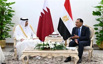 رئيس الوزراء يستقبل نظيره القطري لبحث سبل تعزيز التعاون المشترك في المجالات المختلفة