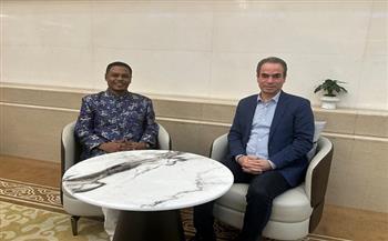 المسلماني يلتقي وزير الإعلام الصومالي في بكين