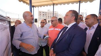 نقيب المهندسين ووكيل النقابة يفتتحان المرحلة الثانية من إنشاءات نادي المهندسين بكوم امبو