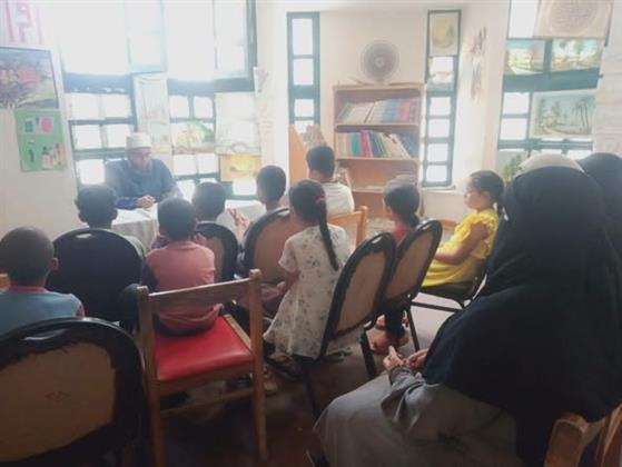 محاضرة بمكتبة أطفيح الثقافية بعنوان "فضل الدعاء بعد الآذان"