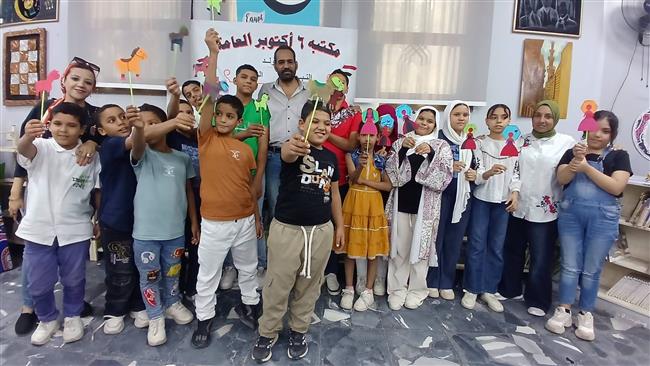 ورشة «عروسة وحصان» للأطفال بمكتبة 6 أكتوبر العامة بالعجوزة