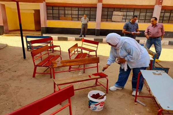 انطلاق فعاليات مبادرة «يلا صيانة» لرفع كفاءة الأثاث المدرسي بالفصول المدرسية بالغربية