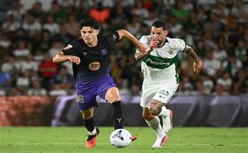 الدوري الإسباني.. فيرمين لوبير يحرز الهدفين الرابع والخامس لصالح برشلونة أمام إلتشي 