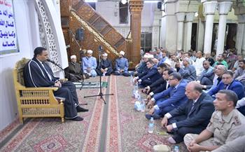 محافظ قنا يشهد الاحتفال بذكرى المولد النبوي الشريف بمسجد سيدي عبدالرحيم القنائي