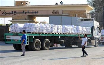 محملة بالمساعدات الإنسانية.. الهلال الأحمر يطلق قافلة زاد العزة الـ264 من مصر إلى غزة
