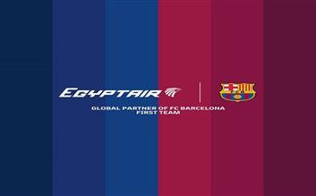 "مصر للطيران" ونادي برشلونة الإسباني يوقعان اتفاقية شراكة حتى موسم 2028/2029