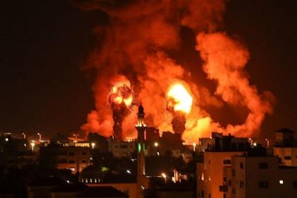 غارة جوية اسرائيلية استهدفت منزلا في بلدة جباليا شمال قطاع غزة