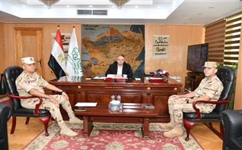 محافظ الفيوم يستقبل المستشار العسكري الجديد للمحافظة 