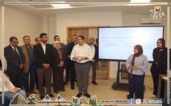 نائب محافظ بني سويف يشهد ختام برنامج الأمن السيبراني المؤسسي للعاملين بالديوان العام 