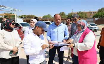 نائب محافظ الوادي الجديد يتفقد أعمال رفع كفاءة أرض المعارض بالخارجة