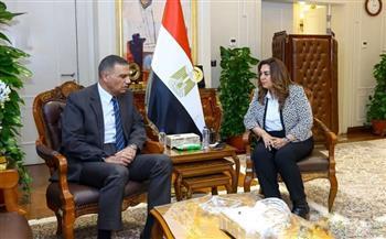 وزيرة التنمية المحلية والبيئة تتابع مع محافظ جنوب سيناء الموقف التنفيذي للمشروعات التنموية والبيئية