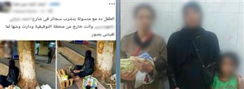استغلال طفلين في التسول.. ضبط سيدتين بالجيزة بعد تداول صور الواقعة