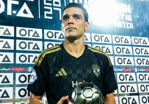 الدوري الممتاز.. بن شرقي يفوز بجائزة رجل مباراة الأهلي وزد