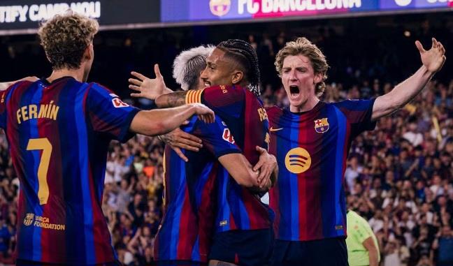 الدوري الإسباني.. برشلونة يهزم بلباو بثنائية تحت أنظار حمزة عبد الكريم