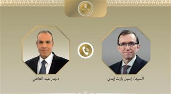 وزير الخارجية يبحث مع نظيره النرويجي تعزيز العلاقات الثنائية وتطورات الأوضاع الإقليمية