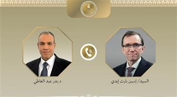 وزير الخارجية يبحث مع نظيره النرويجي تعزيز العلاقات الثنائية وتطورات الأوضاع الإقليمية
