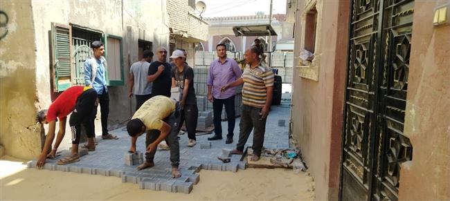 محافظة الجيزة: بدء أعمال رفع كفاءة وتطوير وتركيب بلاط الإنترلوك بـ29 شارعا بالبدرشين