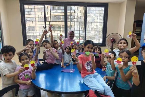 ورشة حكي تفاعلية بعنوان "الصداقة أغلى من الذهب" لأبناء مكتبة خالد بن الوليد