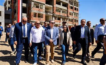 وزير التخطيط والتنمية الاقتصادية ومحافظ البحيرة يتفقدان مشروع إنشاء المدرسة المصرية اليابانية بمدينة دمنهور