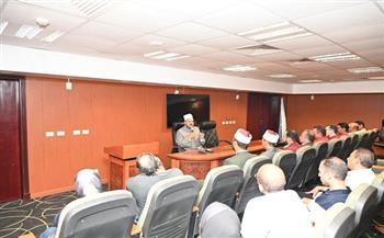 مدينة الأبحاث العلمية تستضيف رئيس لجنة الفتوى بالأزهر الشريف في ندوة حول القيم الإنسانية