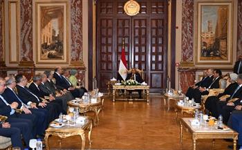 رئيس مجلس الشيوخ يستقبل السفراء المنقولين لرئاسة البعثات الدبلوماسية المصرية بالخارج 
