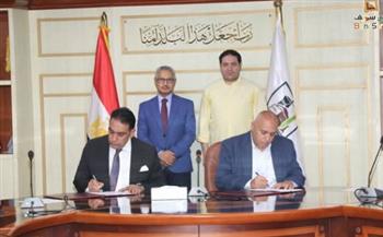 محافظ بني سويف يشهد مراسم توقيع برتوكول إنابة بين المحافظة والهيئة العامة للأبنية التعليمية