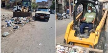 ​حملات مكثفة للنظافة ورفع الإشغالات وتحسين المظهر الحضاري بمركزي إطسا وطامية 