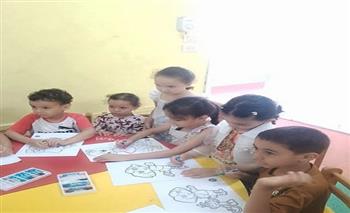 ورشة رسم وتلوين لتنمية إبداع الأطفال ببيت ثقافة طيران مصر الجديدة