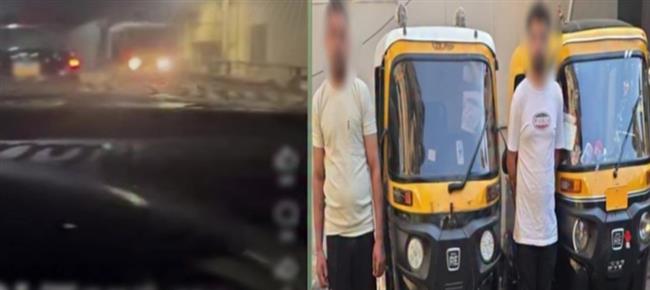 ضبط قائدي «توك توك» سارا عكس الاتجاه أعلى كوبري بالزيتون