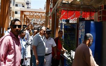 محافظة أسوان: رفع 80 حالة إشغال بالسوق السياحى القديم وتحرير 4 محاضر على محطات الوقود