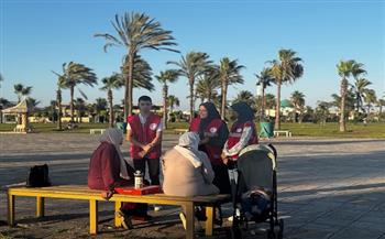 "​الهلال الأحمر المصري بدمياط" يطلق حملة توعية ميدانية بالحديقة المركزية بدمياط الجديدة