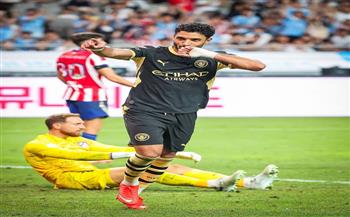 عمر مرموش يسجل هدفين ويقود مانشستر سيتي للفوز على أتلتيكو مدريد بثلاثية