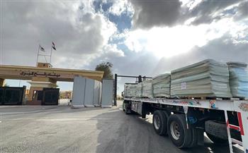قافلة "زاد العزة" الـ269 تدخل إلى الفلسطينيين بقطاع غزة
