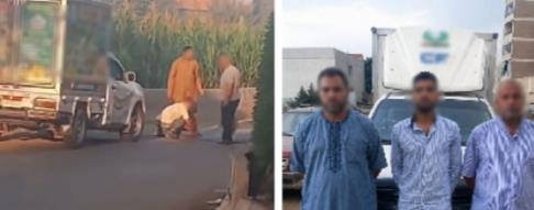 ضبط قائد سيارة بعد تعطيله الحركة المرورية بالوقوف وسط الطريق في الفيوم