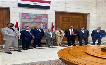 السفير المصري بعمان يستقبل وفد لجنة الأخوة المصرية الأردنية بمجلس النواب الأردني