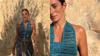 أمينة خليل تتألق بإطلالة صيفية بالكروشيه.. والجمهور يشيد بأناقتها