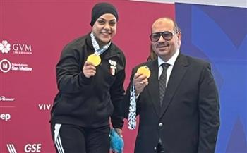 البطلة سارة سمير بعد «الذهبيتين»:  «تكريم المؤسسة العسكرية» لحظة أعتز بها