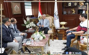 محافظ بني سويف يتابع جهود وأنشطة مشروع النمو الأخضر الشامل (IGGEI) التابع لمنظمة الأمم المتحدة للتنمية الصناعي