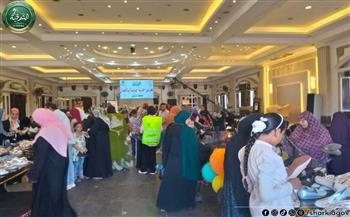 800 أسرة تستفيد من معرضي الملابس والأحذية الجديدة بمركز الحسينية في الشرقية