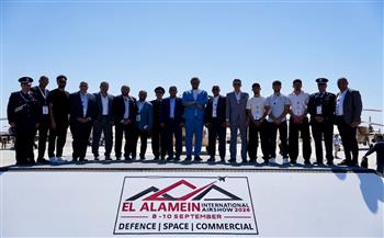 وفد بيراميدز يزور معرض العلمين للطيران والفضاء في يومه الختامي