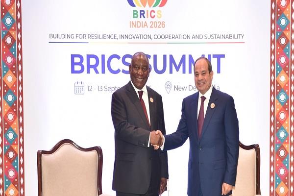 الرئيس السيسي: نتطلع للارتقاء بالعلاقات المصرية الجنوب أفريقية إلى مستوى الشراكة الاستراتيجية