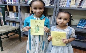 ورشة لتعليم رسم الشخصيات الكرتونية بمكتبة الشيخ زايد الثقافية