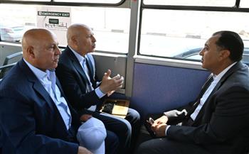 رئيس الوزراء يتفقد المرحلة الثانية من الأتوبيس الترددي (BRT)