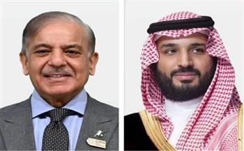 ولي العهد السعودي ورئيس وزراء باكستان يبحثان هاتفيا تطورات الأوضاع والجهود الدبلوماسية لخفض التصعيد