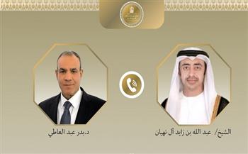 وزير الخارجية ونظيره الإماراتي يبحثان مستجدات الأوضاع الاقليمية 