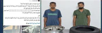 القبض على المتهم بسرقة محتويات سيارة بعد تحطيم زجاجها في جسر السويس
